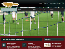 Tablet Screenshot of cohawkssoccer.com